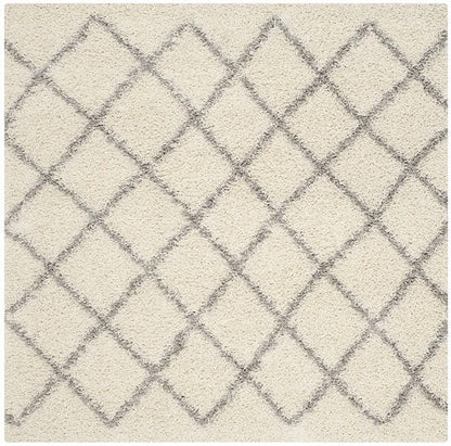 Safavieh Dallas Shag Sgd258F Ivory / Grey Geometric Area Rug