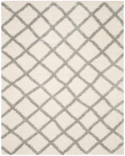 Safavieh Dallas Shag Sgd258F Ivory / Grey Geometric Area Rug