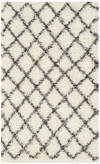 Safavieh Dallas Shag Sgd258H Ivory / Dark Green Geometric Area Rug