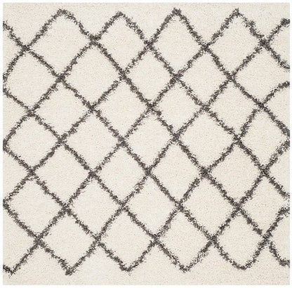 Safavieh Dallas Shag Sgd258H Ivory / Dark Green Geometric Area Rug