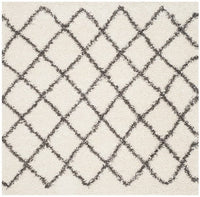 Safavieh Dallas Shag Sgd258H Ivory / Dark Green Geometric Area Rug