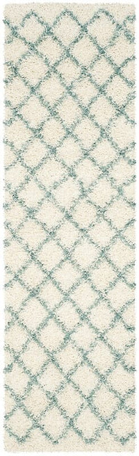 Safavieh Dallas Shag Sgd258J Ivory / Seafoam Geometric Area Rug