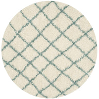 Safavieh Dallas Shag Sgd258J Ivory / Seafoam Geometric Area Rug