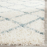 Safavieh Dallas Shag Sgd258J Ivory / Seafoam Geometric Area Rug