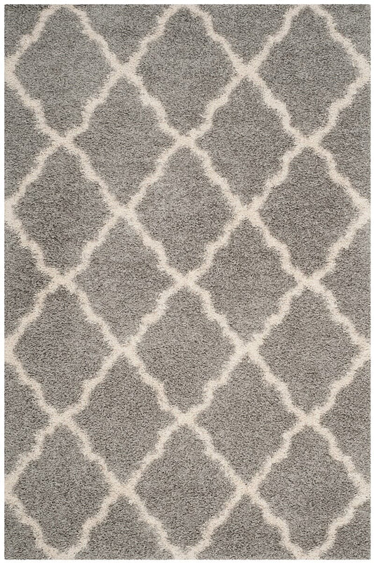 Safavieh Dallas Shag Sgds257G Grey / Ivory Shag Area Rug