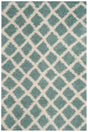 Safavieh Dallas Shag Sgds258C Seafoam / Ivory Shag Area Rug