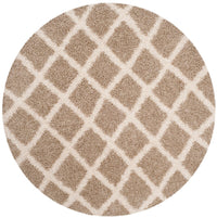 Safavieh Dallas Shag Sgds258D Beige / Ivory Shag Area Rug