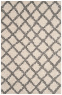 Safavieh Dallas Shag Sgds258F Ivory / Grey Shag Area Rug