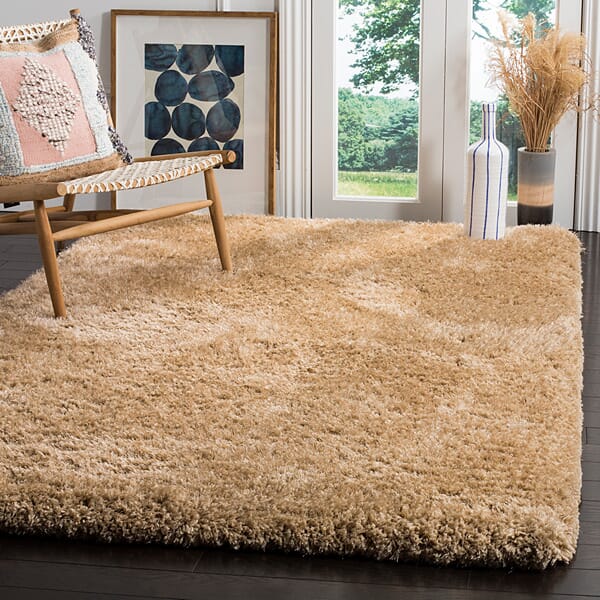 Safavieh Express Shag Sge620B Beige Shag Area Rug