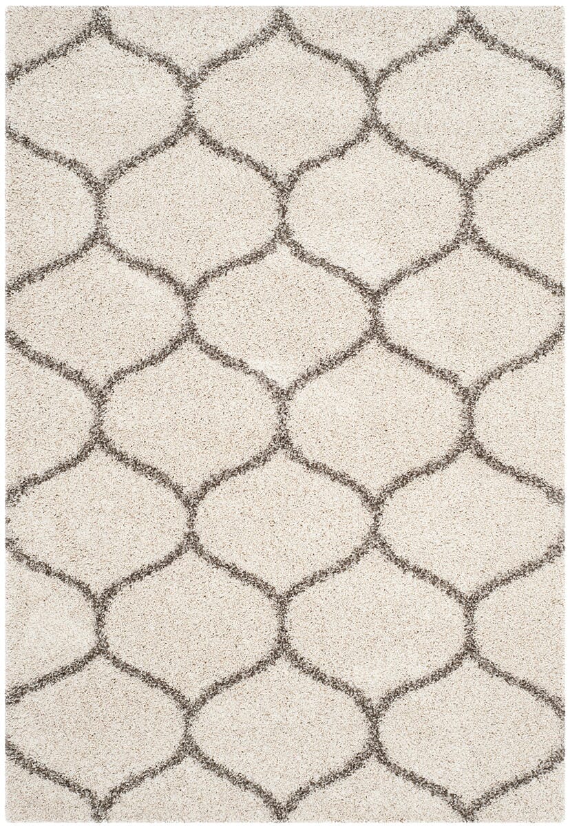 Safavieh Hudson Shag Sgh280A Ivory / Grey Geometric Area Rug