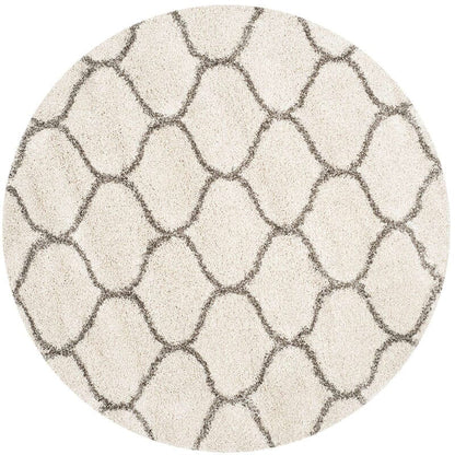 Safavieh Hudson Shag Sgh280A Ivory / Grey Geometric Area Rug