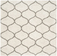 Safavieh Hudson Shag Sgh280A Ivory / Grey Geometric Area Rug