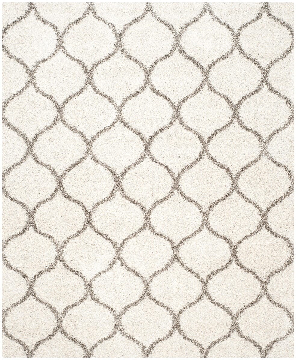 Safavieh Hudson Shag Sgh280A Ivory / Grey Geometric Area Rug