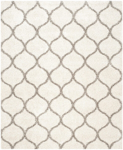 Safavieh Hudson Shag Sgh280A Ivory / Grey Geometric Area Rug