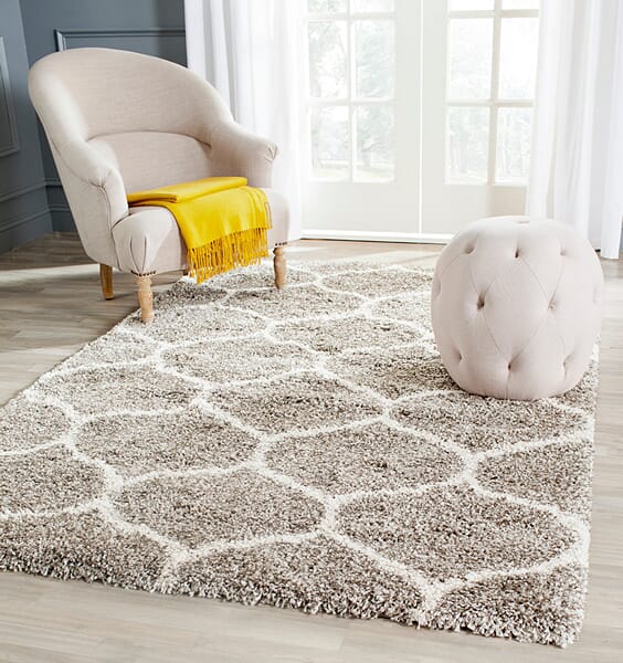 Safavieh Hudson Shag Sgh280B Grey/Ivory Rug.