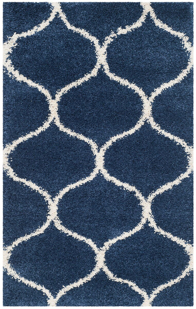 Safavieh Hudson Shag Sgh280C Navy/Ivory Rug.