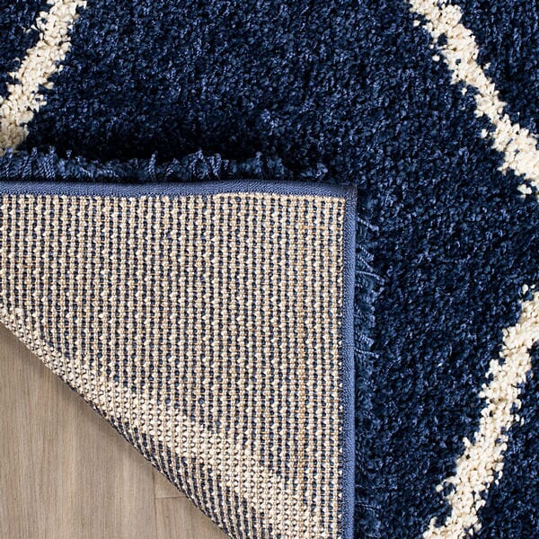 Safavieh Hudson Shag Sgh280C Navy/Ivory Rug.