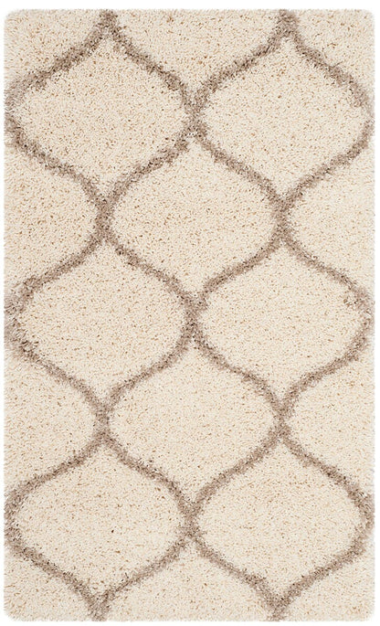 Safavieh Hudson Shag Sgh280D Ivory / Beige Geometric Area Rug