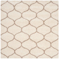 Safavieh Hudson Shag Sgh280D Ivory / Beige Geometric Area Rug