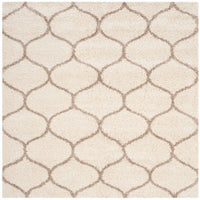 Safavieh Hudson Shag Sgh280D Ivory / Beige Geometric Area Rug