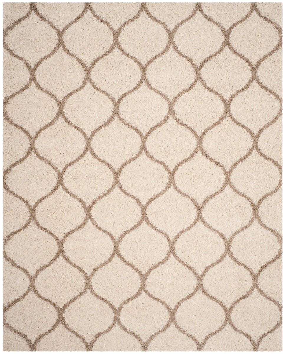 Safavieh Hudson Shag Sgh280D Ivory / Beige Geometric Area Rug