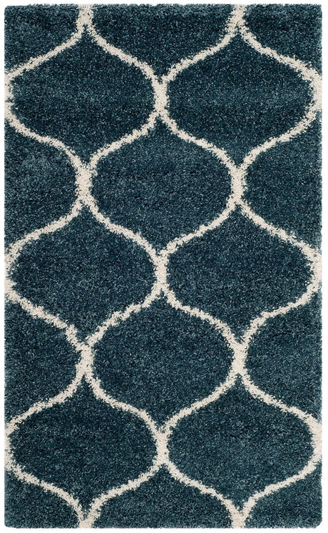 Safavieh Hudson Shag Sgh280L Slate Blue/Ivory Rug.