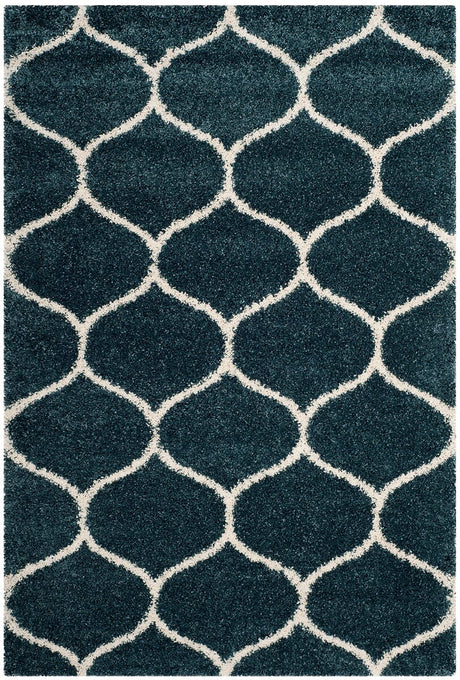 Safavieh Hudson Shag Sgh280L Slate Blue/Ivory Rug.