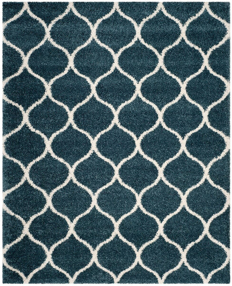 Safavieh Hudson Shag Sgh280L Slate Blue/Ivory Rug.