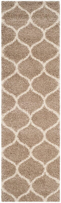 Safavieh Hudson Shag Sgh280S Beige / Ivory Geometric Area Rug