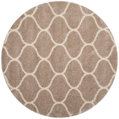 Safavieh Hudson Shag Sgh280S Beige / Ivory Geometric Area Rug