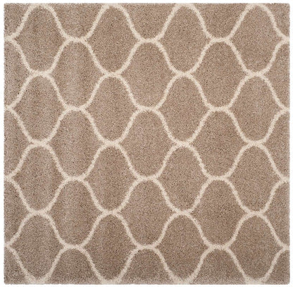 Safavieh Hudson Shag Sgh280S Beige / Ivory Geometric Area Rug