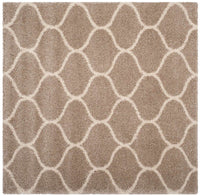 Safavieh Hudson Shag Sgh280S Beige / Ivory Geometric Area Rug