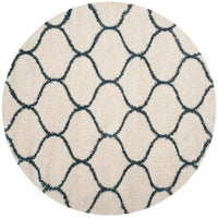 Safavieh Hudson Shag Sgh280T Ivory / Slate Blue Geometric Area Rug