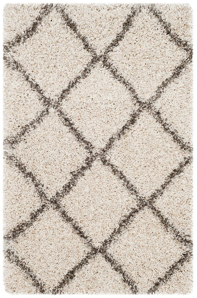 Safavieh Hudson Shag Sgh281A Ivory/Grey Rug.