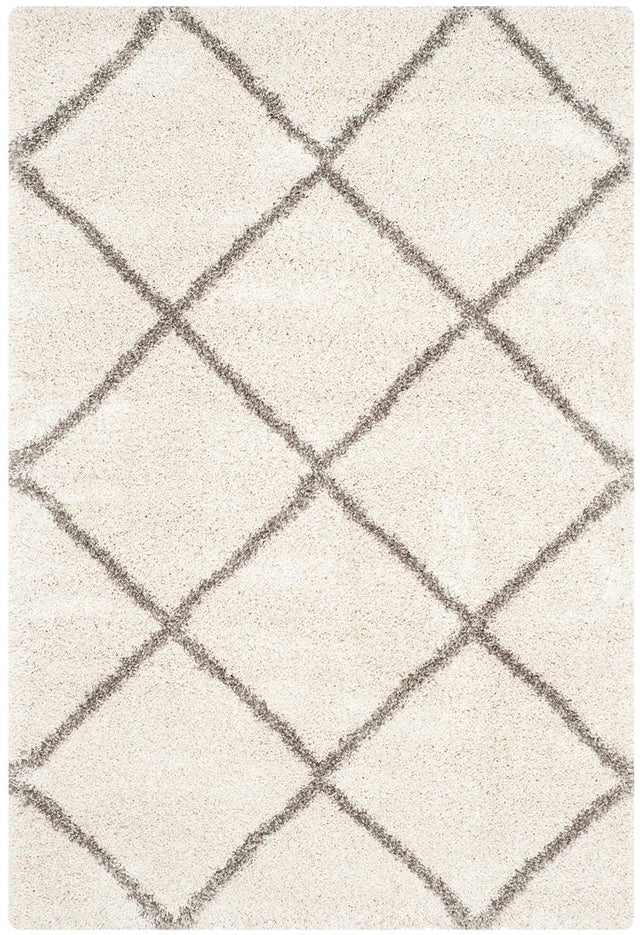 Safavieh Hudson Shag Sgh281A Ivory/Grey Rug.