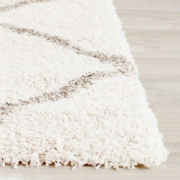 Safavieh Hudson Shag Sgh281A Ivory/Grey Rug.