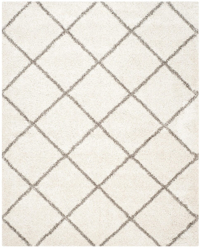 Safavieh Hudson Shag Sgh281A Ivory/Grey Rug.