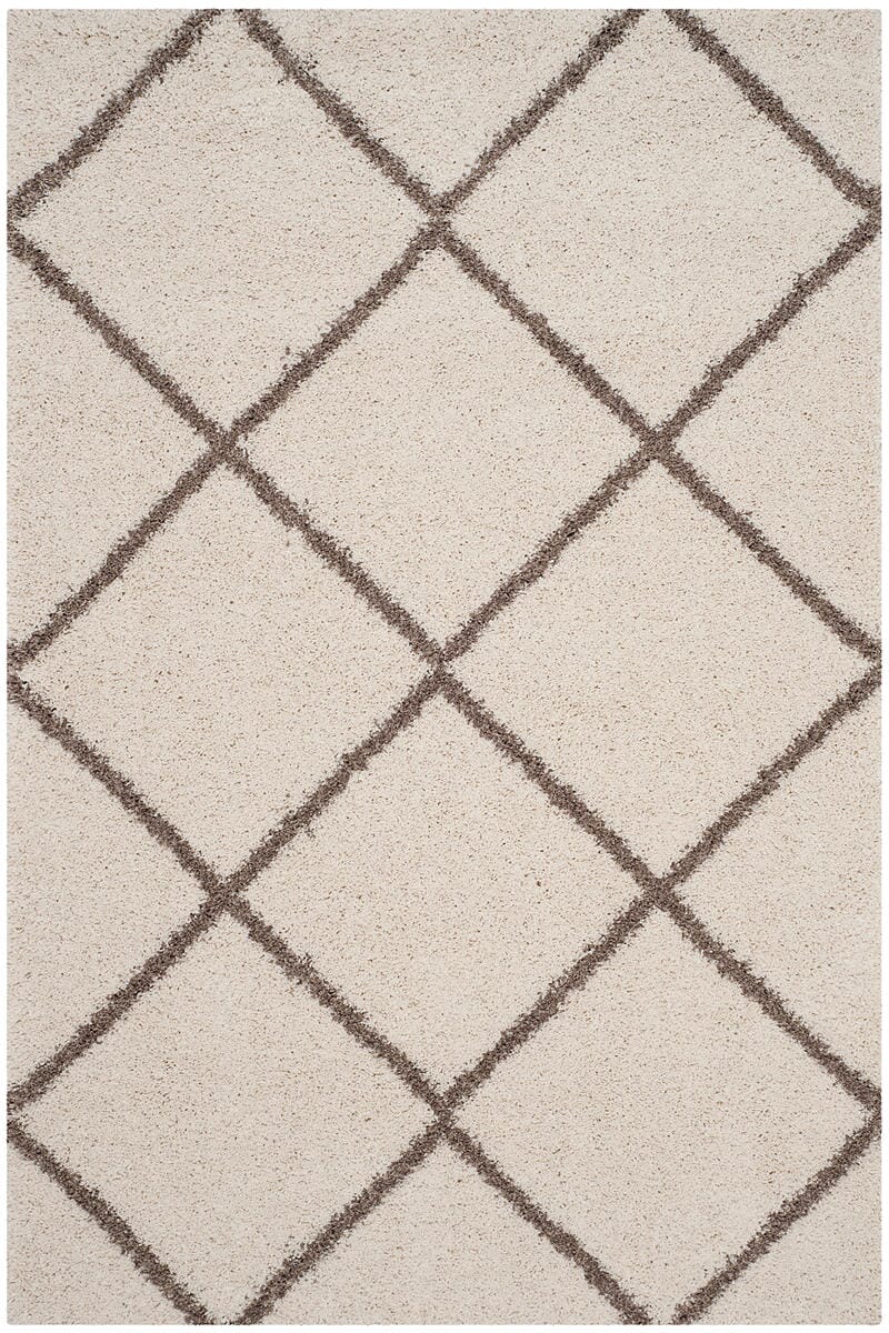 Safavieh Hudson Shag Sgh281D Ivory / Beige Geometric Area Rug