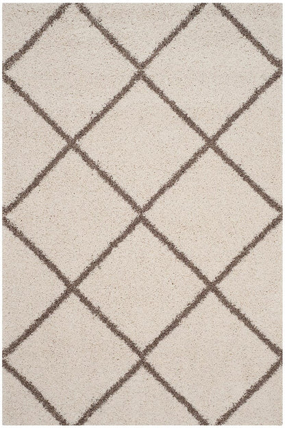 Safavieh Hudson Shag Sgh281D Ivory / Beige Geometric Area Rug