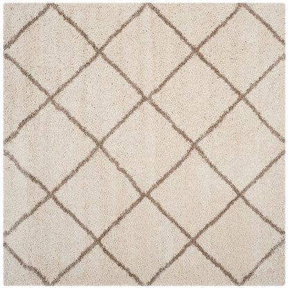 Safavieh Hudson Shag Sgh281D Ivory / Beige Geometric Area Rug