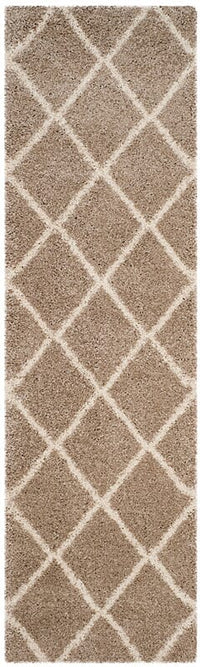 Safavieh Hudson Shag Sgh281S Beige / Ivory Geometric Area Rug