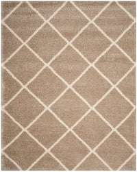 Safavieh Hudson Shag Sgh281S Beige / Ivory Geometric Area Rug