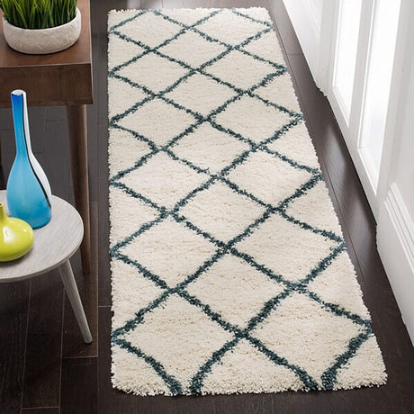 Safavieh Hudson Shag Sgh281T Ivory/Slate Blue Rug.