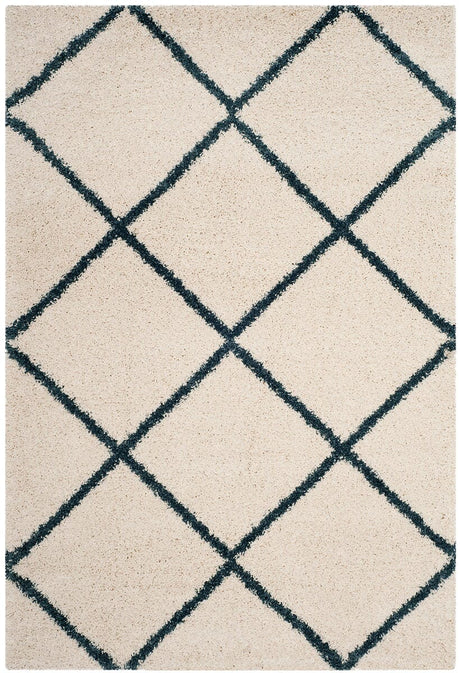 Safavieh Hudson Shag Sgh281T Ivory/Slate Blue Rug.