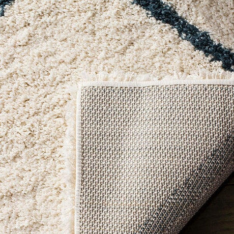 Safavieh Hudson Shag Sgh281T Ivory/Slate Blue Rug.