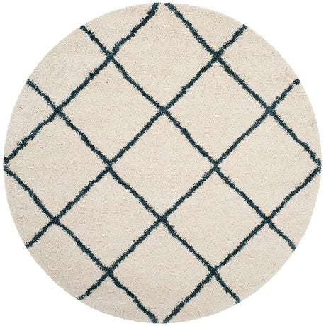 Safavieh Hudson Shag Sgh281T Ivory/Slate Blue Rug.