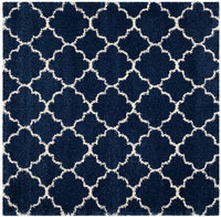 Safavieh Hudson Shag Sgh282C Navy / Ivory Geometric Area Rug