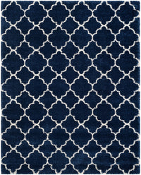 Safavieh Hudson Shag Sgh282C Navy / Ivory Geometric Area Rug