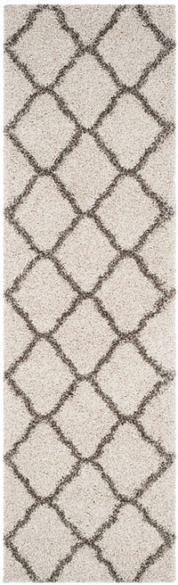 Safavieh Hudson Shag Sgh283A Ivory / Grey Geometric Area Rug