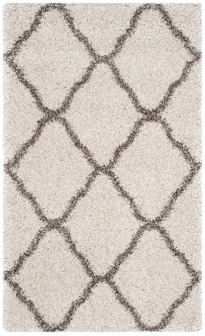 Safavieh Hudson Shag Sgh283A Ivory / Grey Geometric Area Rug